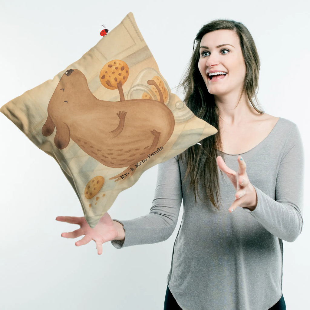 40x40 poduszka pies ciastko Design Pies, motyw psa, zwierzę domowe, rasa psa, miłośnik zwierząt, właściciel psa, powiedzenia