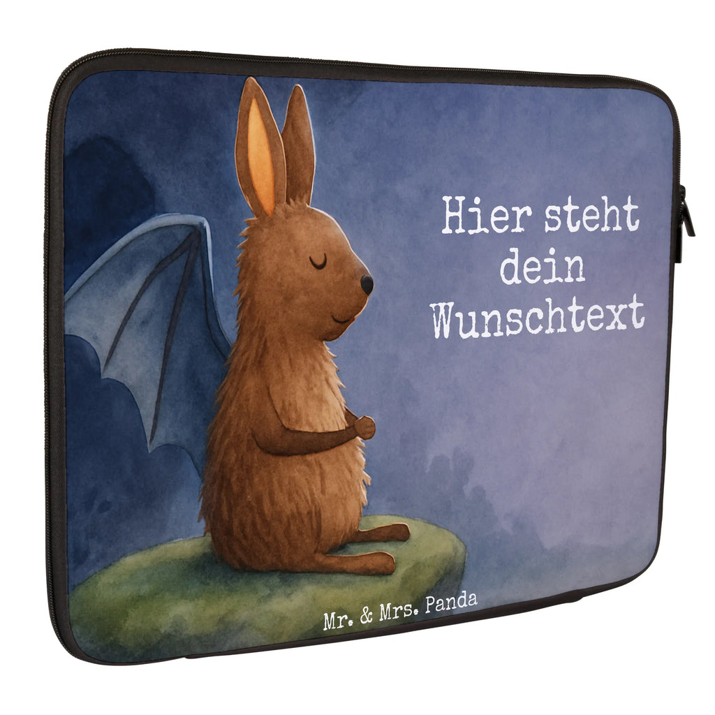 Spersonalizowana torba na laptopa Nietoperz siedzenie Design Motywy zwierzęce, dobra energia, zabawne powiedzonka, zwierzęta