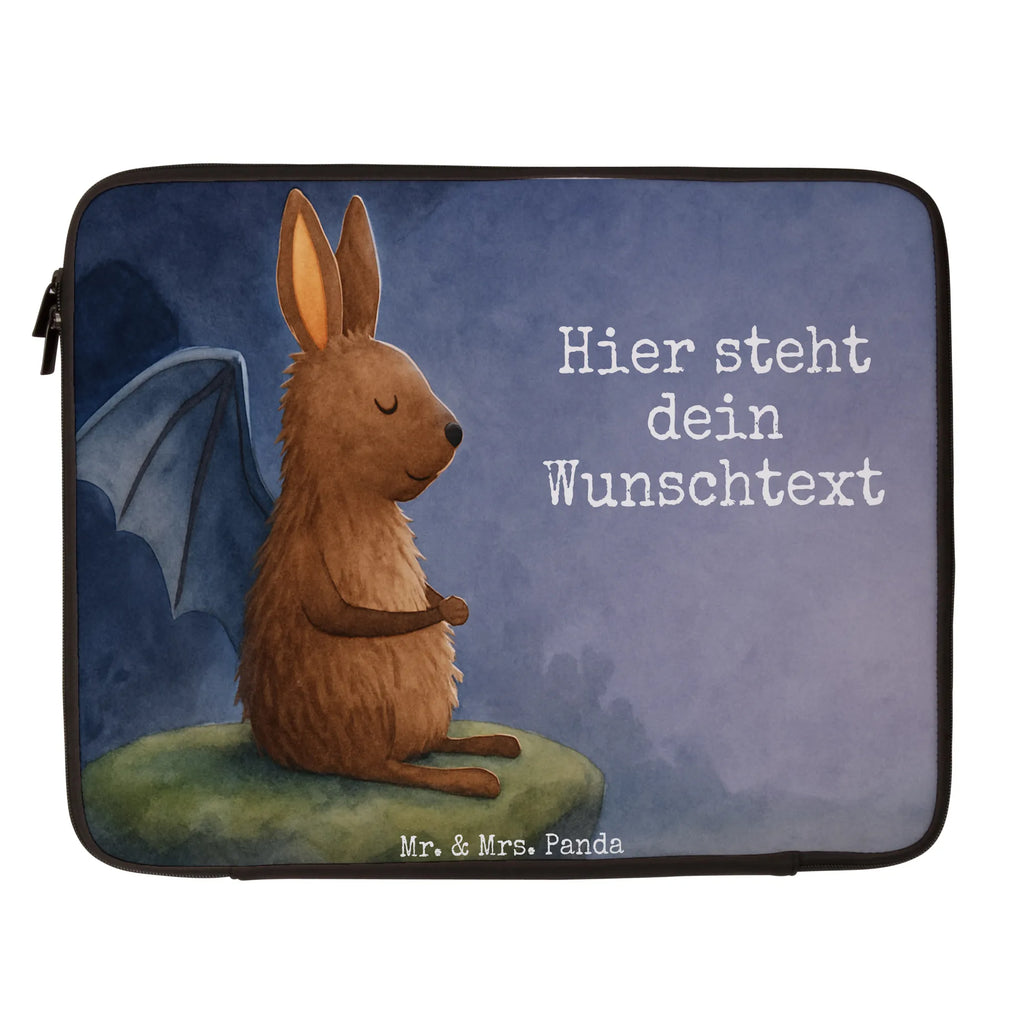 Spersonalizowana torba na laptopa Nietoperz siedzenie Design Motywy zwierzęce, dobra energia, zabawne powiedzonka, zwierzęta