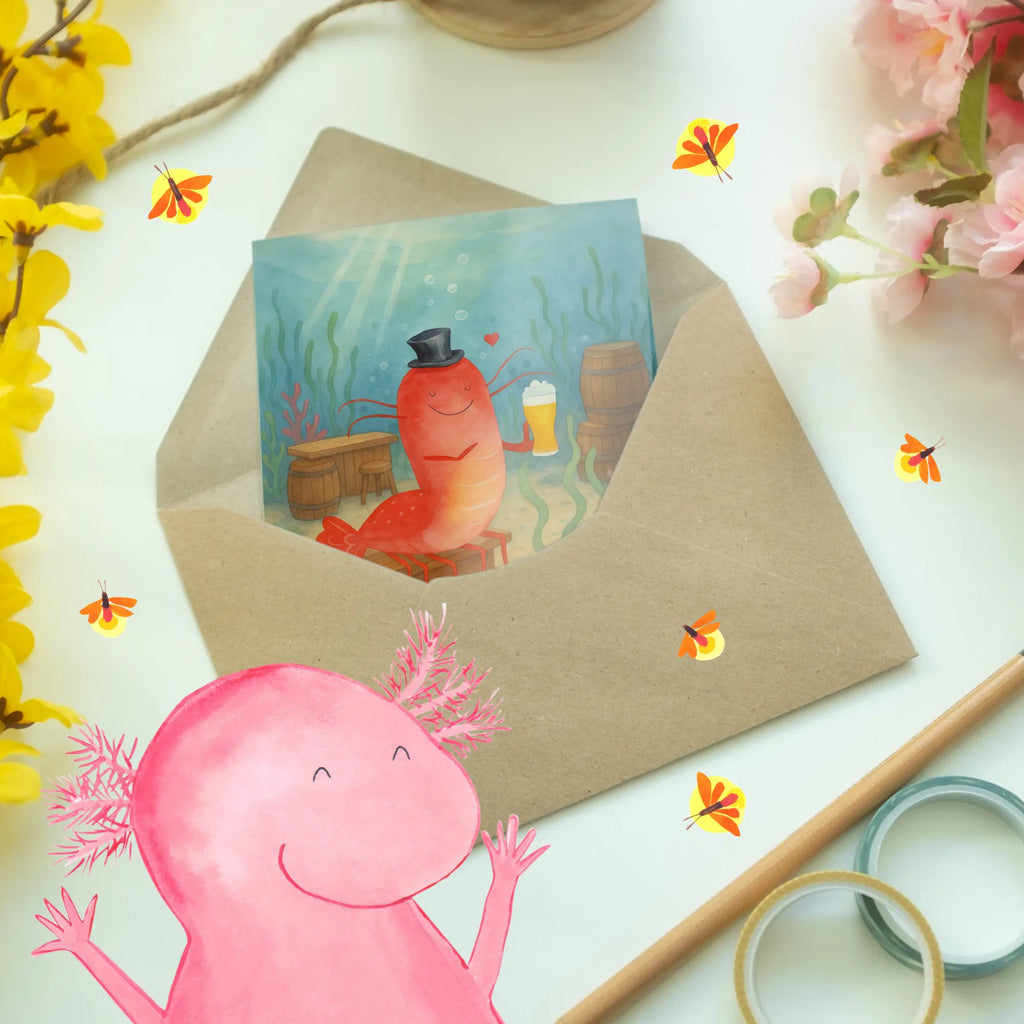 Greetings card lobster Wheat Design Ansichtskarten, Einladungskarte, Klappkarte, Glückwunschkarte, Karte, Hochzeitskarte, Grußkarte, Geburtstagskarte, Meerestiere, Meer, Urlaub, Junggeselle, Wirtschaft, Männerhaushalt, Garnelen, Kochen, Bier, Kneipe, Gasthaus, Junggesellin, Garnele, Bierliebhaber