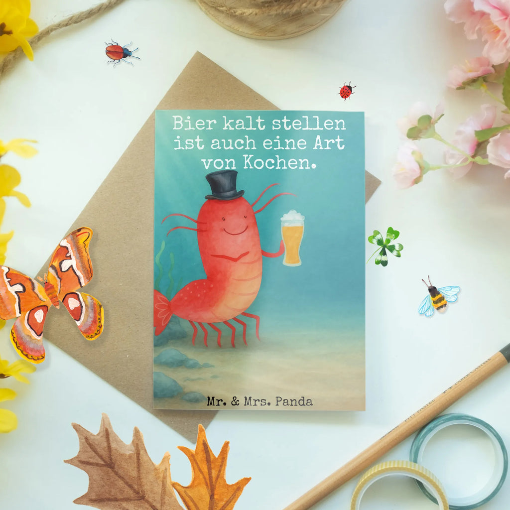 Greetings card lobster Wheat Design Ansichtskarten, Einladungskarte, Klappkarte, Glückwunschkarte, Karte, Hochzeitskarte, Grußkarte, Geburtstagskarte, Meerestiere, Meer, Urlaub, Junggeselle, Wirtschaft, Männerhaushalt, Garnelen, Kochen, Bier, Kneipe, Gasthaus, Junggesellin, Garnele, Bierliebhaber