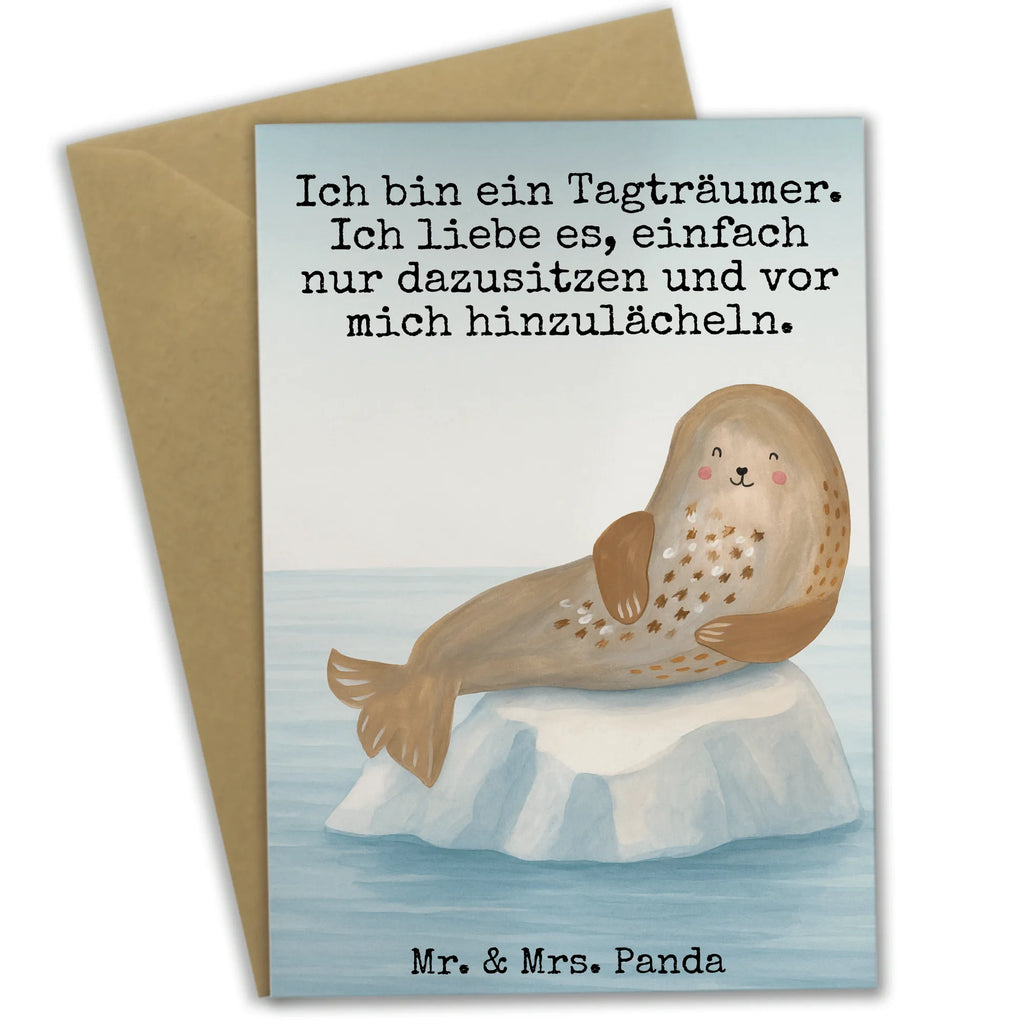 Greetings card seal Laugh Design birthday card, invitation card, folding card, greeting card, wedding card, small animals, cute, funny, cute animal motives, hand drawn, small world, funny sayings, good mood, happy, gifts, gift ideas, special gifts, animal lover, card, Seals, North Sea, Beach, Seal, Sea animal, Baltic Sea