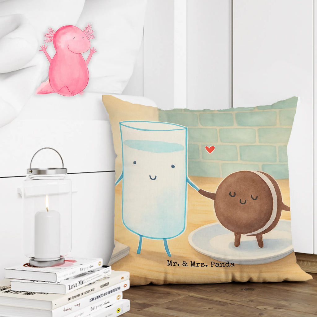 40x40 poduszka mleko ciastko Design Motywy zwierzęce, dobra energia, zabawne powiedzonka, zwierzęta