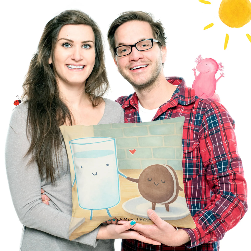 40x40 poduszka mleko ciastko Design Motywy zwierzęce, dobra energia, zabawne powiedzonka, zwierzęta