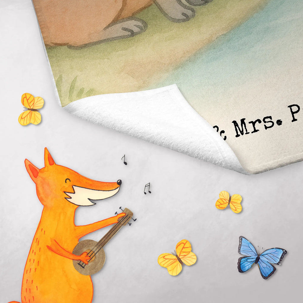 Ręcznik dla gości Kapibara kwiat Design Motywy zwierzęce, dobra energia, zabawne powiedzonka, zwierzęta