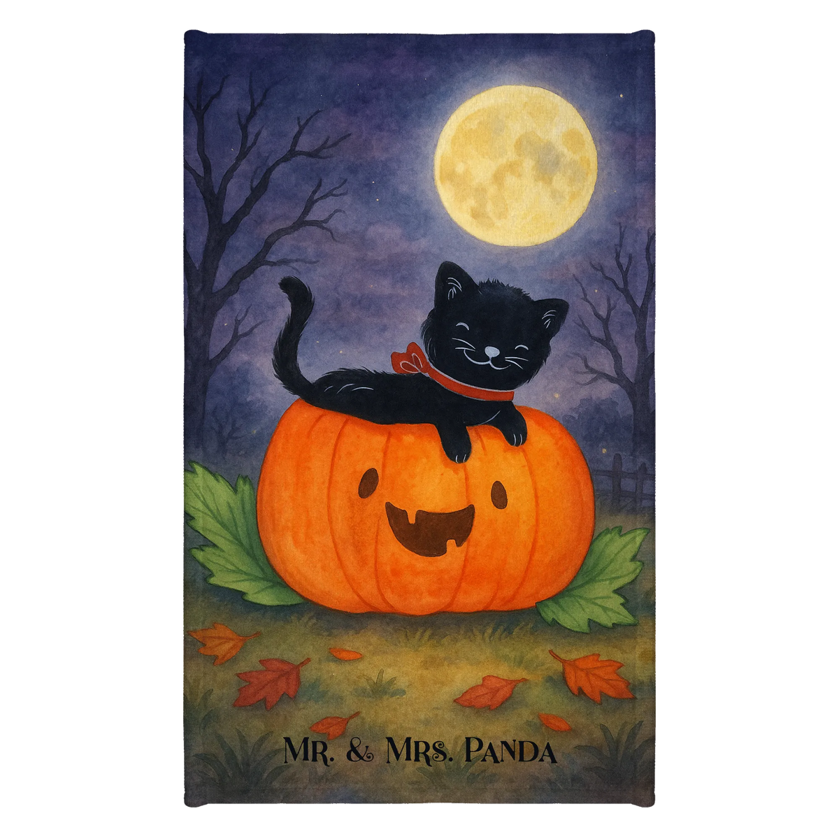 Guest towel Black Cat Design Guest towel, 50 x 30, hand towels, towel, guest towels, Halloween, decoration, Martin singing, decor, gifts, giving