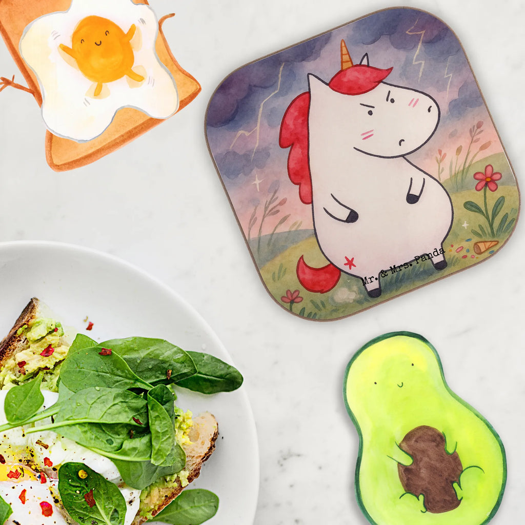 Square coaster unicorn Fury Design party, gift, breakfast, gifts, glass coasters, Coasters, presents, unicorn, unicorns, stupid questions, work, office, announcement, office gift, listless, colleg gift, reality, Unicorn, angry