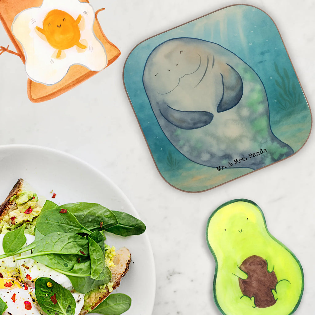 Square coaster manatee happy Design breakfast, presents, party, gift, Coasters, glass coasters, gifts, Seafood, aquatic animals, ocean, sea, fish, shells, corals, reef, whale, narwhal, sea urchin, lobster, platypus, turtle, manatee, crocodile, orca, shrimp, gifts for seafood lovers, water world, underwater animals, underwater world, vacation, deep sea, seafood fans, gift ideas, seafood decoration, seafood posters, New beginning, New start, Satisfaction, Manatees, Respect, Girlfriend, Carefulness, Manatee, Self-love, Lovesickness