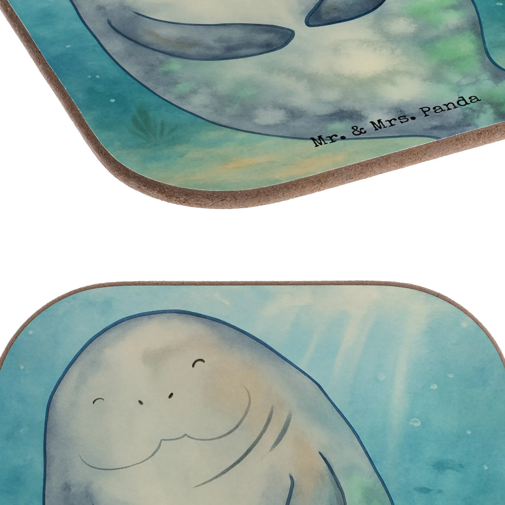Square coaster manatee happy Design breakfast, presents, party, gift, Coasters, glass coasters, gifts, Seafood, aquatic animals, ocean, sea, fish, shells, corals, reef, whale, narwhal, sea urchin, lobster, platypus, turtle, manatee, crocodile, orca, shrimp, gifts for seafood lovers, water world, underwater animals, underwater world, vacation, deep sea, seafood fans, gift ideas, seafood decoration, seafood posters, New beginning, New start, Satisfaction, Manatees, Respect, Girlfriend, Carefulness, Manatee, Self-love, Lovesickness