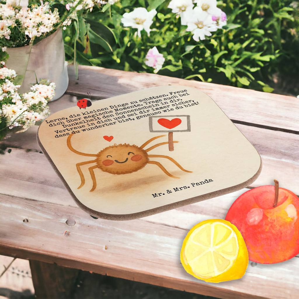 Square coaster Spider Agatha Motivation Design Untersetzer, Bierdeckel, Glasuntersetzer, Untersetzer Gläser, Getränkeuntersetzer, Untersetzer aus Holz, Untersetzer für Gläser, Korkuntersetzer, Untersetzer Holz, Holzuntersetzer, Tassen Untersetzer, Untersetzer Design, Spinne Agathe, Spinne, Agathe, Videos, Merchandise, Motivation, Glück, Liebe, Vertrauen, Dankeschön