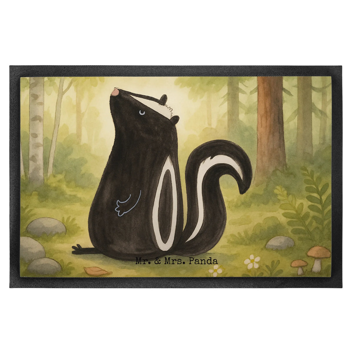 Doormat skunk Sit Design Skunk, slogan, predator, office, stinky, know-it-all, wild animal, skunk, stinker, law