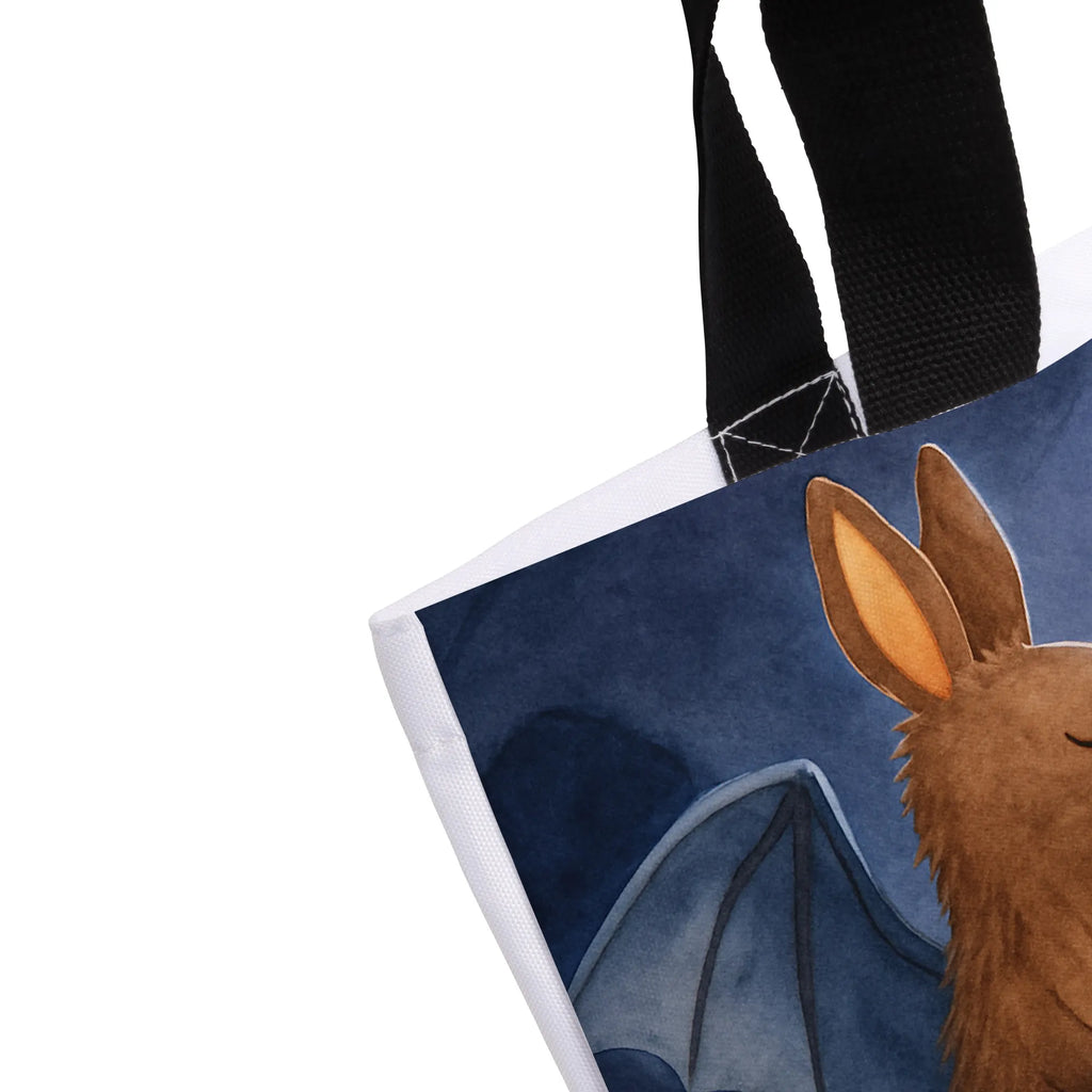 Shopper bat Sit Design Beutel, Einkaufstasche, Tasche, Strandtasche, Einkaufsbeutel, Shopper, Schultasche, Freizeittasche, Tragebeutel, Schulbeutel, Alltagstasche, Tiermotive, Gute Laune, lustige Sprüche, Tiere, Fledermaus, Fledermäuse, Motivation, entspannen