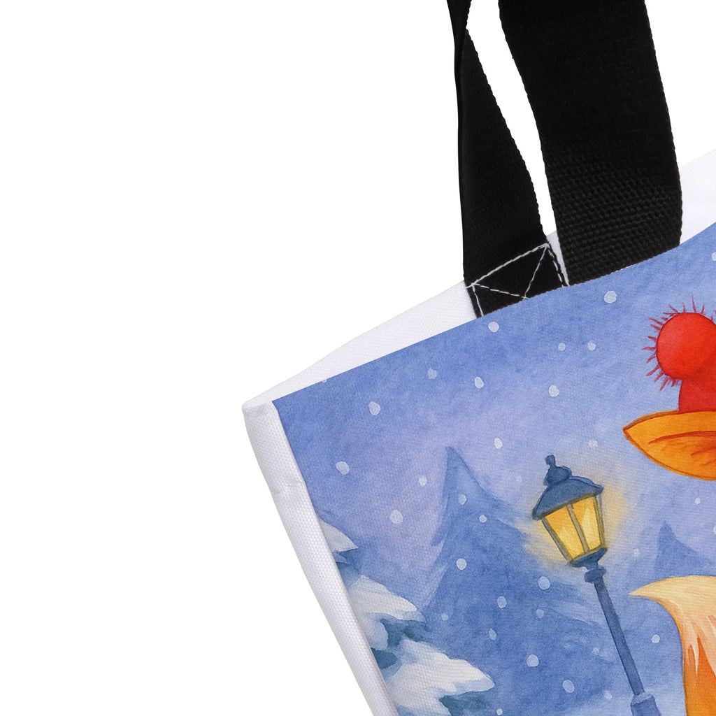 Shopper lis Śpiewak Design Tragebeutel, Tasche, Einkaufstasche, Schulbeutel, Shopper, Strandtasche, Freizeittasche, Alltagstasche, Beutel, Einkaufsbeutel, Schultasche, Winter, Weihnachten, Weihnachtsdeko, Nikolaus, Advent, Heiligabend, Wintermotiv, Geschenk Sänger, Singen, Füchse, Weihnachtslieder, Fuchs, Sänger