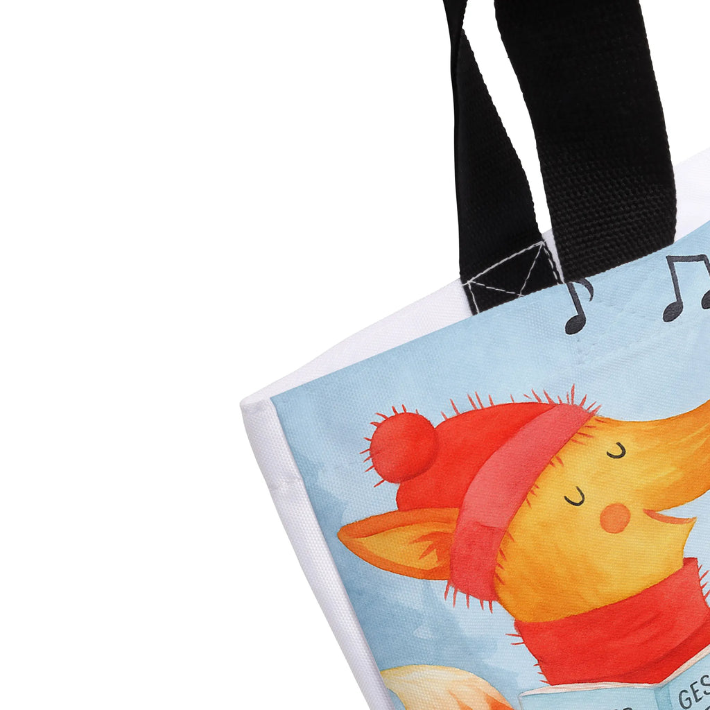 Shopper lis Śpiewak Design Tragebeutel, Tasche, Einkaufstasche, Schulbeutel, Shopper, Strandtasche, Freizeittasche, Alltagstasche, Beutel, Einkaufsbeutel, Schultasche, Winter, Weihnachten, Weihnachtsdeko, Nikolaus, Advent, Heiligabend, Wintermotiv, Geschenk Sänger, Singen, Füchse, Weihnachtslieder, Fuchs, Sänger