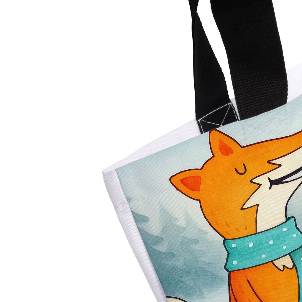 Shopper Fox biscuit Design Alltagstasche, Strandtasche, Beutel, Shopper, Tasche, Freizeittasche, Tragebeutel, Einkaufstasche, Schulbeutel, Schultasche, Einkaufsbeutel, Fuchs, Backen Spruch, Küche Deko, Liebe, Plätzchen, Füchse, Winter, Weihnachtszeit, Kekse