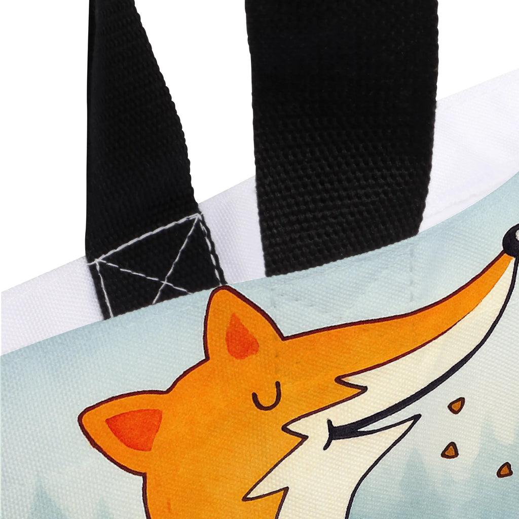Shopper Fox biscuit Design Alltagstasche, Strandtasche, Beutel, Shopper, Tasche, Freizeittasche, Tragebeutel, Einkaufstasche, Schulbeutel, Schultasche, Einkaufsbeutel, Fuchs, Backen Spruch, Küche Deko, Liebe, Plätzchen, Füchse, Winter, Weihnachtszeit, Kekse