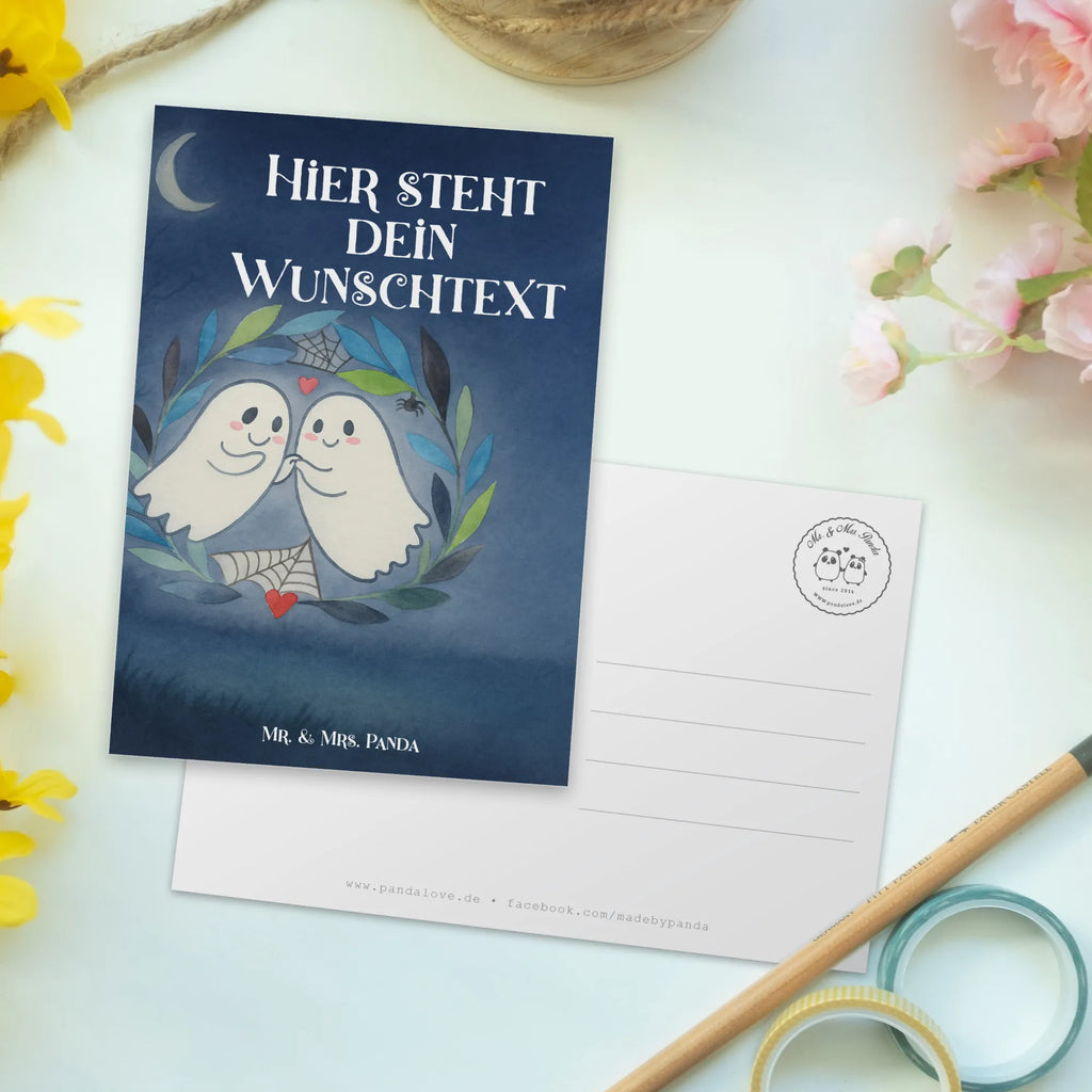 Personalizowana kartka pocztowa Duchy miłość Design Halloween, dekoracje, Martinssingen, dekoracja, prezenty, dawanie