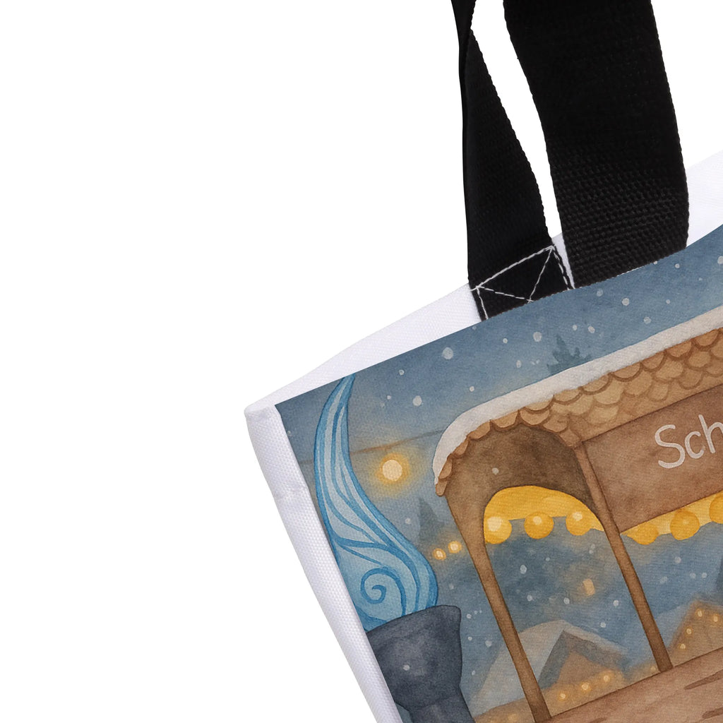 Shopper Igel Maronen Design Shopper, Tragebeutel, Schulbeutel, Schultasche, Einkaufstasche, Freizeittasche, Beutel, Einkaufsbeutel, Tasche, Strandtasche, Alltagstasche, Winter, Weihnachten, Weihnachtsdeko, Nikolaus, Advent, Heiligabend, Wintermotiv, Kastanien, Maronen, Weihnachtsmarkt, Duft