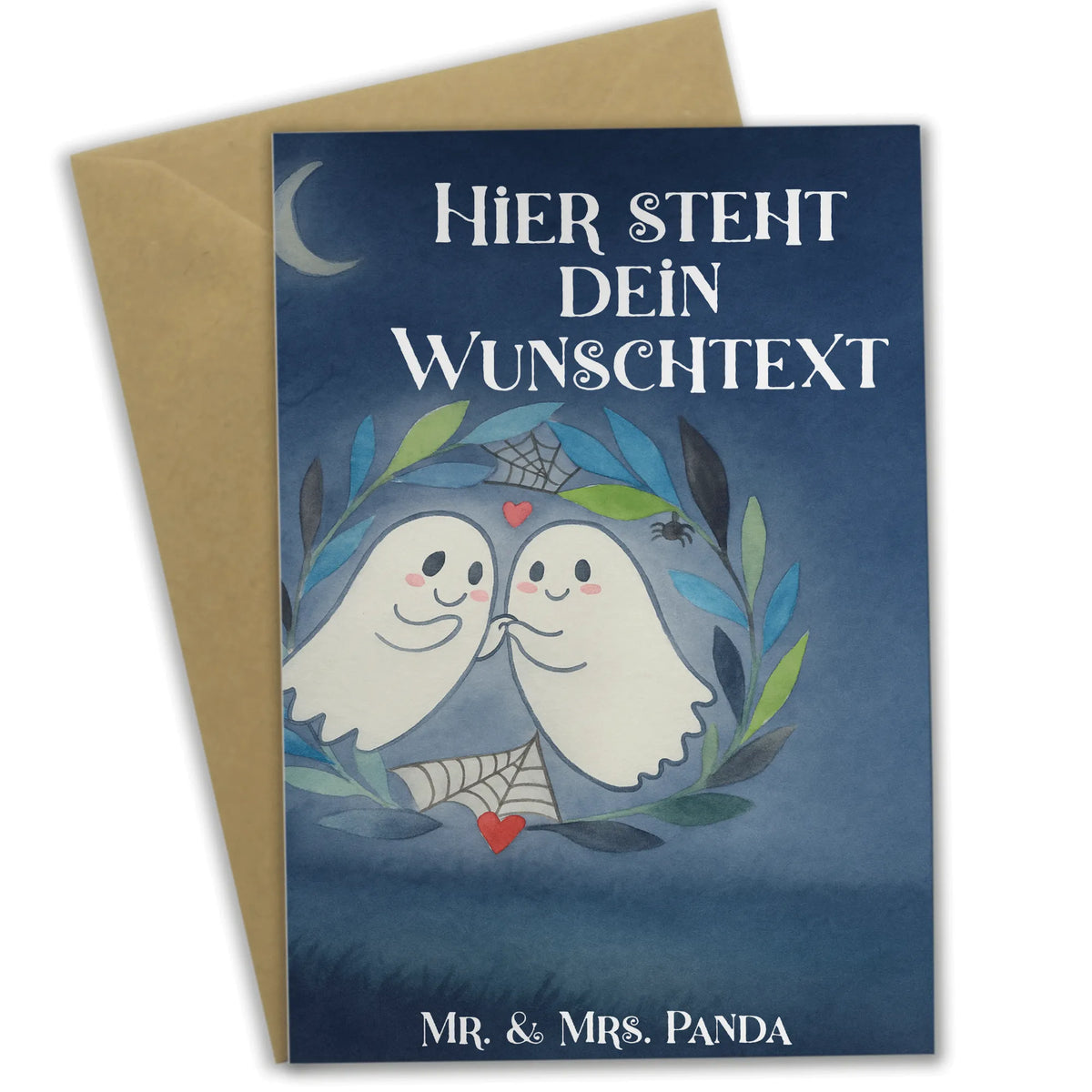 Personalisierte Grußkarte Gespenster  Liebe  Design individuelle grußkarte, Personalisierte Grußkarte, Grußkarte personalisierbar, Grußkarten Personalisiert, grußkarte personalisiert, Personalisierte Klappkarte, Personalisierte Karte, Dekoration, Geschenke, Schenken, Deko, Halloween, Martinssingen, Gespenst, Verliebt, Paar