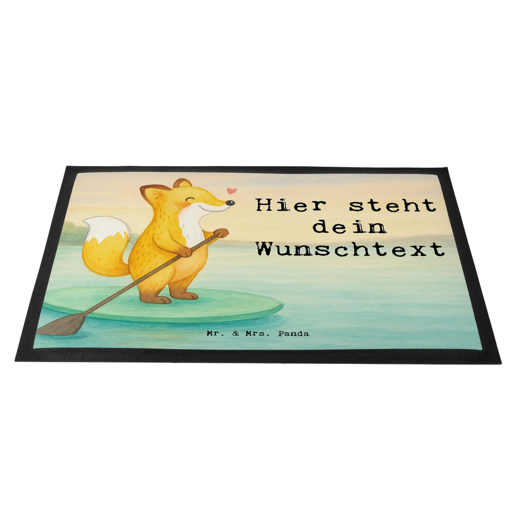 Personalisierte Fußmatte Fuchs Stand Up Paddling Design Personalisieruung, Wunschnamen, Fußmatte mit Namen, Fußmatte bedrucken, Haustürmatte personalisiert, Bedrucken, Personalisierte Fußmatte, Türvorleger personalisiert, Personalisiert, Türvorleger mit Namen, Namensfussmatte, Geschenk, Sport, Sportart, Hobby, Schenken, Danke, Dankeschön, Auszeichnung, Gewinn, Sportler, Stand up paddle, SUB, Stand Up Paddling, Paddle Boarding, subben