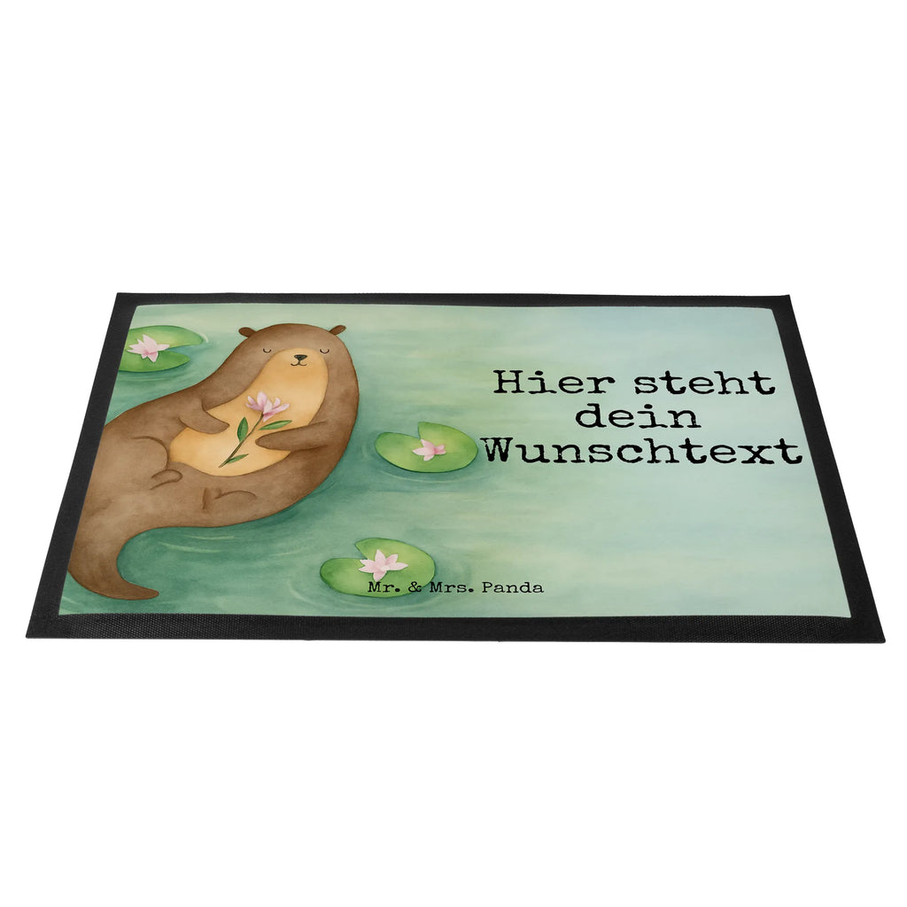 Personalized doormat otter Water Lily Design Personalisierte Fußmatte, Haustürmatte personalisiert, Bedrucken, Türvorleger mit Namen, Personalisieruung, Namensfussmatte, Wunschnamen, Fußmatte bedrucken, Fußmatte mit Namen, Türvorleger personalisiert, Personalisiert, Otter, Fischotter, Seeotter, Otter Seeotter See Otter