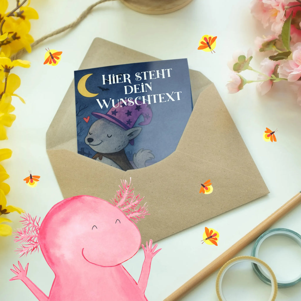 Personalised greetings card Hangover Coffee Design Halloween, decoration, Martin singing, decor, gifts, giving