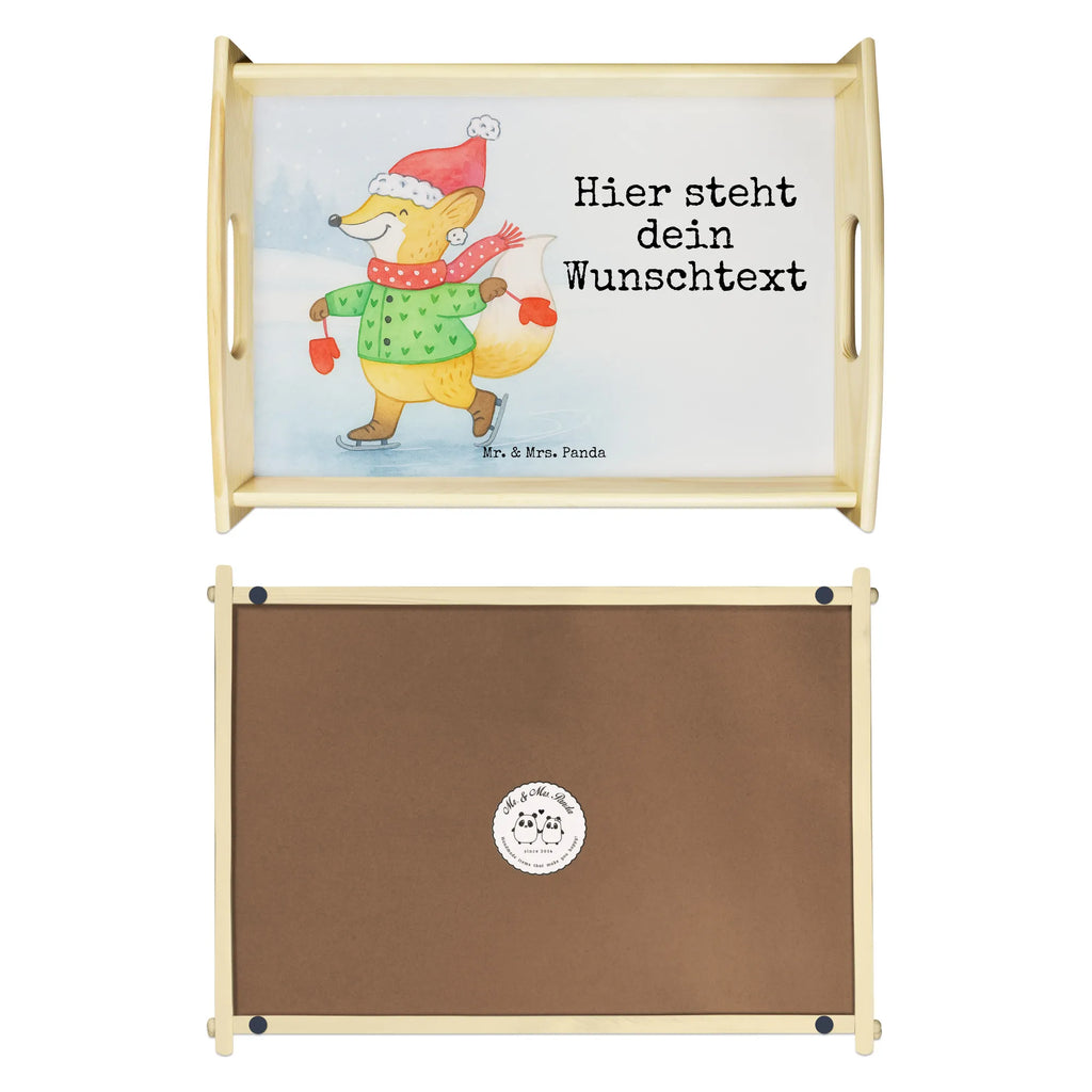 Personalisiertes Serviertablett Fuchs  Schlittschuhe Design Personalisiertes Holztablett, Personalisiertes Küchentablett, Personalisiertes Frühstückstablett, Tablett mit Namen, Personalisiertes Serviertablett, Personalisiertes Dekotablett, Serviertablett mit Namen, Personalisiertes Tablett, Winter, Weihnachten, Weihnachtsdeko, Nikolaus, Advent, Heiligabend, Wintermotiv, Weihnachtsmann, Weihnachtsbaum, Weihnachtszeit, Weihnachtstage, Tannenbaum