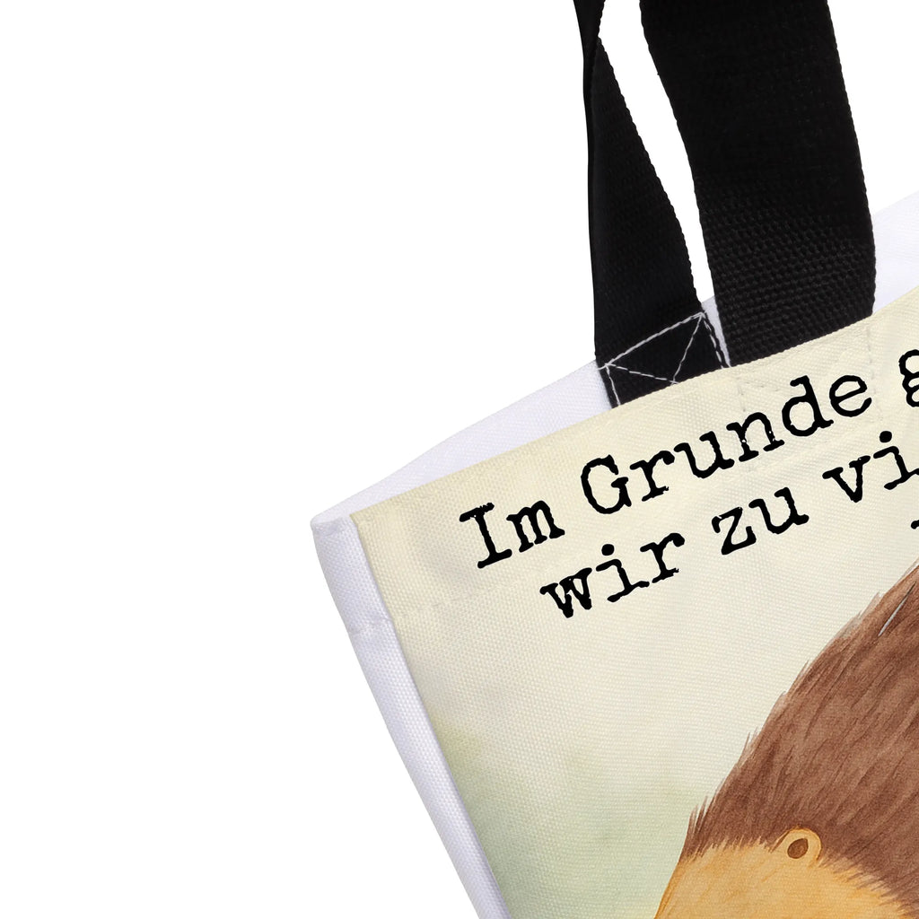 Shopper Hedgehog hearts Design Beutel, Einkaufstasche, Tasche, Strandtasche, Einkaufsbeutel, Shopper, Schultasche, Freizeittasche, Tragebeutel, Schulbeutel, Alltagstasche, Tiermotive, Gute Laune, lustige Sprüche, Tiere, Liebe, Herz, Herzen, Igel, Vertrauen, Kuss, Leben