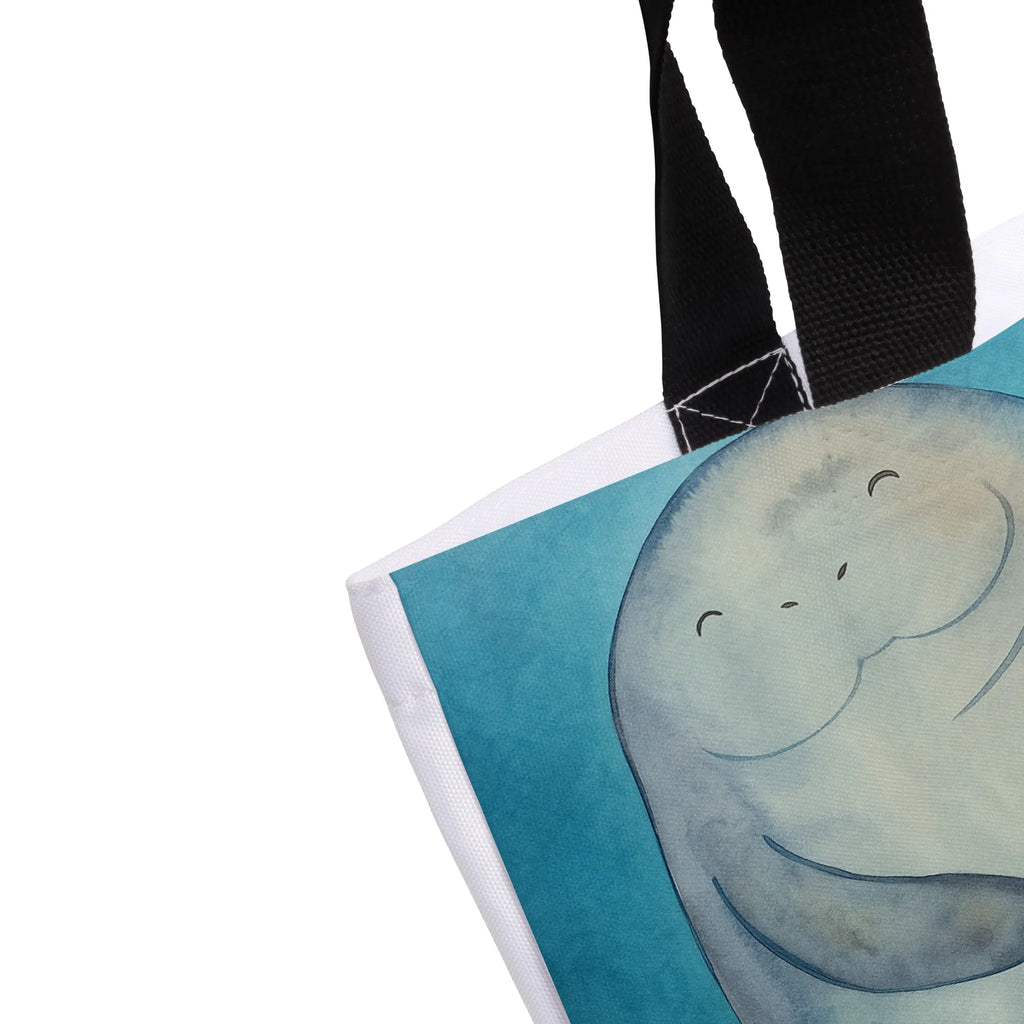 Shopper manatee happy Design large, shopping bag, shopper, handle bag, woman, XXL, beach bag, carrier bag, bag, Seafood, aquatic animals, ocean, sea, fish, shells, corals, reef, whale, narwhal, sea urchin, lobster, platypus, turtle, manatee, crocodile, orca, shrimp, gifts for seafood lovers, water world, underwater animals, underwater world, vacation, deep sea, seafood fans, gift ideas, seafood decoration, seafood posters, Carefulness, Girlfriend, Manatee, New start, New beginning, Manatees, Self-love, Respect, Lovesickness, Satisfaction