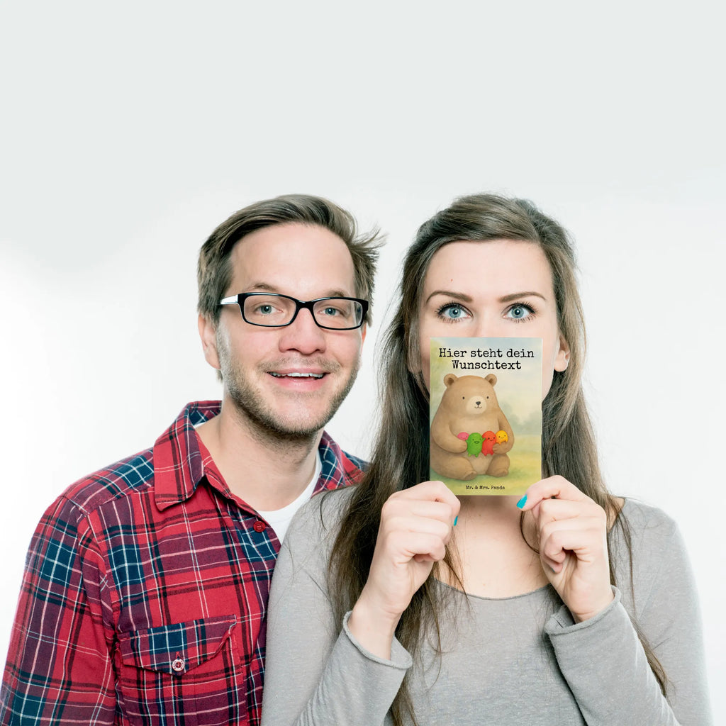 Personalizowana kartka pocztowa niedźwiedź uczucie Design Niedźwiedź, Miś, Pluszowy miś