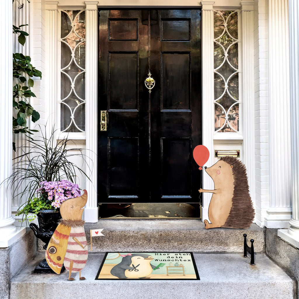 Personalized doormat hairdresser Passion Design gift, gift idea, best, farewell gift, passing exam, anniversary, retirement, promotion, job start, sayings, funny, profession