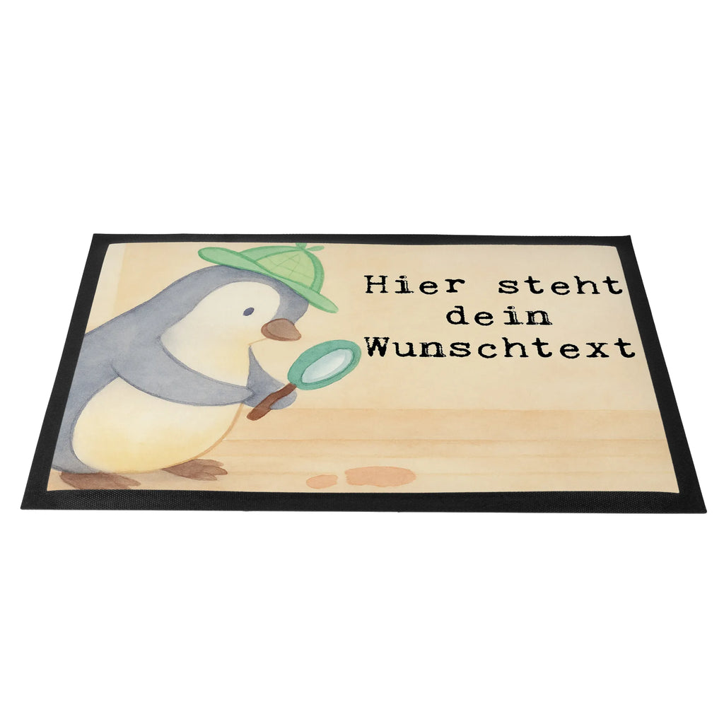 Personalized doormat Detective passion Design Bedrucken, Haustürmatte personalisiert, Fußmatte mit Namen, Türvorleger personalisiert, Fußmatte bedrucken, Personalisieruung, Personalisiert, Türvorleger mit Namen, Wunschnamen, Namensfussmatte, Personalisierte Fußmatte, Beruf, Ausbildung, Jubiläum, Abschied, Rente, Kollege, Kollegin, Geschenk, Schenken, Arbeitskollege, Mitarbeiter, Firma, Danke, Dankeschön, Privatdetektei, Spurensuche, Ermittler, Agent, Detektivausbildung, Wirtschaftsdetektei, Berufsdetektiv, Detektiv