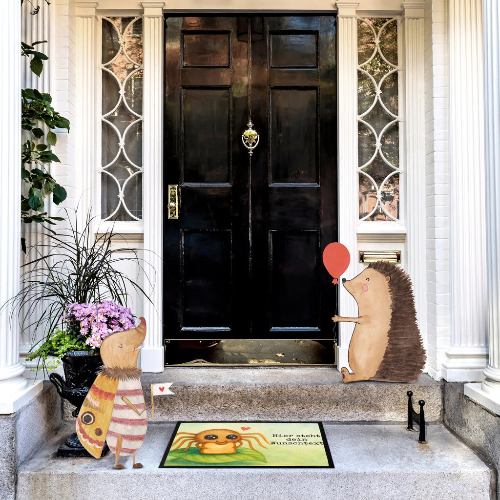 Personalisierte Fußmatte Spinne Agathe Sandwich Design Fußmatte bedrucken, Fußmatte mit Namen, Personalisieruung, Personalisiert, Türvorleger mit Namen, Wunschnamen, Türvorleger personalisiert, Personalisierte Fußmatte, Bedrucken, Haustürmatte personalisiert, Namensfussmatte, Spinne Agathe, Spinne, Agathe, Videos, Merchandise, Hunger, Mut, Glück, Alles wird gut, Verfressen, Lebensfreude, Hungrig