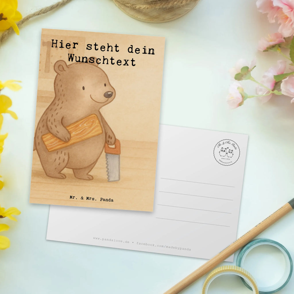Personalisierte Postkarte Schreiner Leidenschaft Design Geschenkkarte mit Namen, Einladung mit Wunschtext, Postkarte personalisierbar, Karte mit Namen, Postkarte mit Wunschtext, Karte mit Wunschtext, Einladung mit Namen, Geschenkkarte mit Wunschtext, Ansichtskarte mit Wunschtext, Ansichtskarte mit Namen, Postkarte mit Namen, Postkarte bedrucken, Grußkarte mit Namen, Grußkarte mit Wunschtext, Beruf, Ausbildung, Jubiläum, Abschied, Rente, Kollege, Kollegin, Geschenk, Schenken, Arbeitskollege, Mitarbeiter, Firma, Danke, Dankeschön