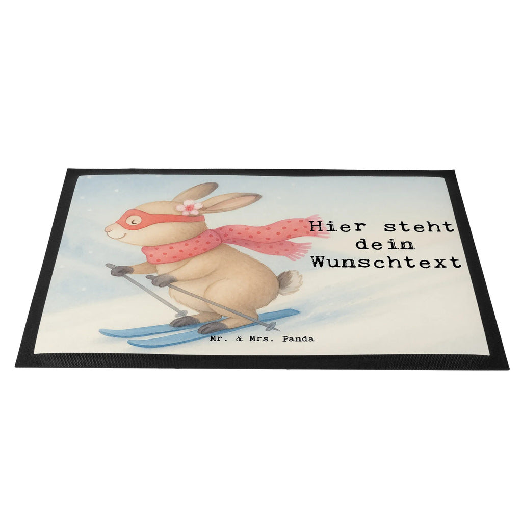 Personalized doormat Hare To ski Design Bedrucken, Namensfussmatte, Personalisiert, Wunschnamen, Personalisieruung, Haustürmatte personalisiert, Fußmatte mit Namen, Fußmatte bedrucken, Türvorleger personalisiert, Personalisierte Fußmatte, Türvorleger mit Namen, Geschenk, Sport, Sportart, Hobby, Schenken, Danke, Dankeschön, Auszeichnung, Gewinn, Sportler, Skirennen, Skiwettbewerb, Ski fahren, Skifahren, Skisport