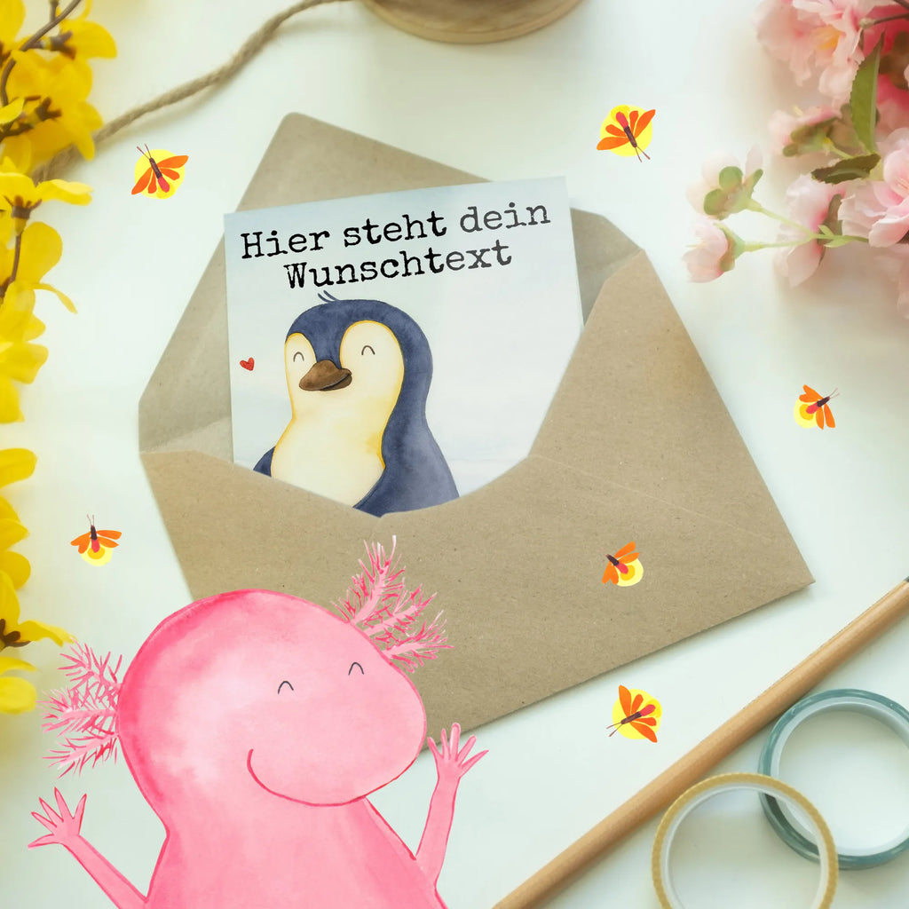 Personalised greetings card Penguin diet Design Penguin, North Pole, Winter, Penguins, diet, penguin, losing weight, self-love, body love, self-respect, weight, motivation, penguins