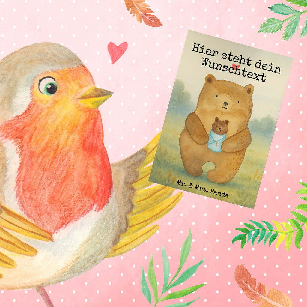 Spersonalizowana kartka z życzeniami Niedźwiedź Niemowlę Design Niedźwiedź, Miś, Pluszowy miś