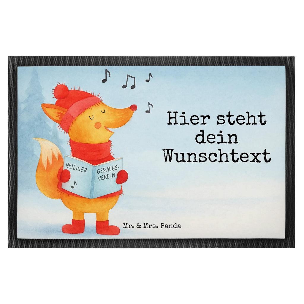Personalized doormat Fox Singer Design Türvorleger mit Namen, Personalisieruung, Fußmatte bedrucken, Personalisiert, Wunschnamen, Haustürmatte personalisiert, Fußmatte mit Namen, Türvorleger personalisiert, Namensfussmatte, Personalisierte Fußmatte, Bedrucken, Winter, Weihnachten, Weihnachtsdeko, Nikolaus, Advent, Heiligabend, Wintermotiv, Geschenk Sänger, Füchse, Weihnachtslieder, Sänger, Fuchs, Singen