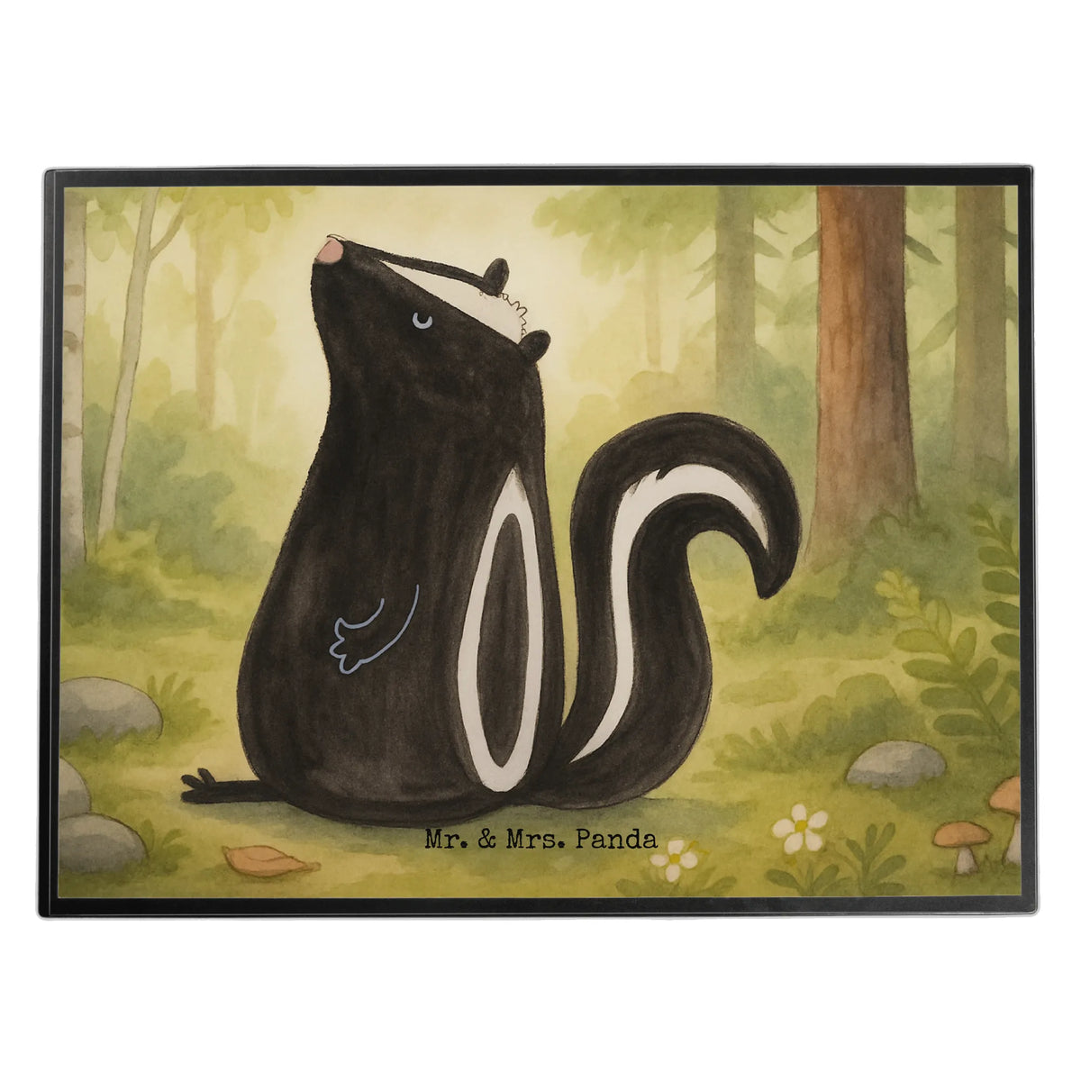 Desk pad skunk Sit Design wild animal, predator, law, know-it-all, stinky
