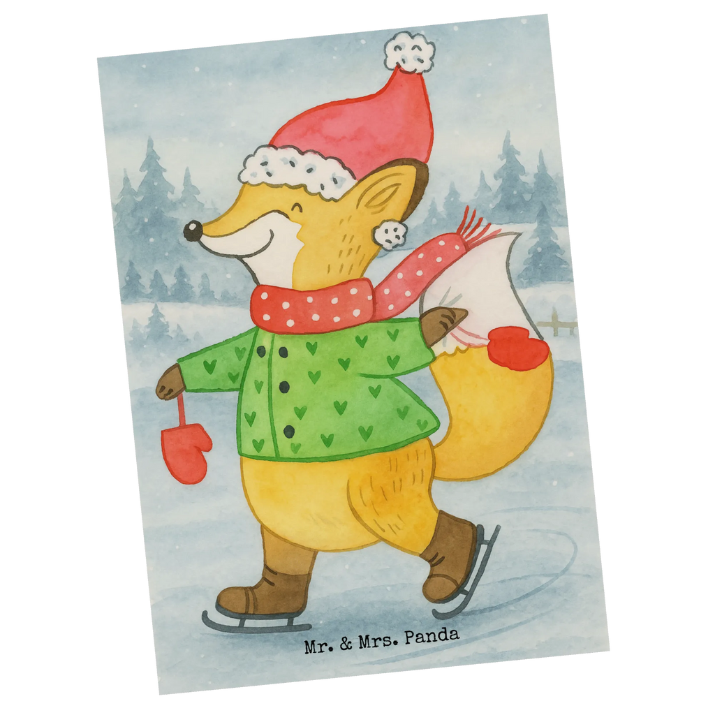 Postkarte Fuchs  Schlittschuhe Design Einladungskarten Geburtstag, Grußkarte, Einladung, Dankeskarte, Karte, Postkarte, Geburtstagskarte, Einladungskarte, Ansichtskarten, Einladung Geburtstag, Ansichtskarte, Geschenkkarte, Winter, Weihnachten, Weihnachtsdeko, Nikolaus, Advent, Heiligabend, Wintermotiv, Weihnachtstage, Tannenbaum, Weihnachtsbaum, Weihnachtsmann, Weihnachtszeit