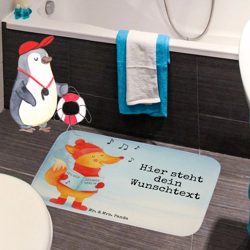 Personalizowana mata łazienkowa lis Śpiewak Design Zima, Boże Narodzenie, dekoracje świąteczne, Mikołaj, Adwent, Wigilia, zimowy motyw