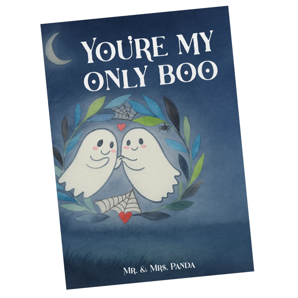 Postkarte Gespenster  Liebe  Design Dankeskarte, Geburtstagskarte, Ansichtskarte, Ansichtskarten, Grußkarte, Einladungskarte, Einladung Geburtstag, Karte, Postkarte, Einladungskarten Geburtstag, Einladung, Geschenkkarte, Halloween, Deko, Martinssingen, Dekoration, Geschenke, Schenken, Paar, Verliebt, Gespenst