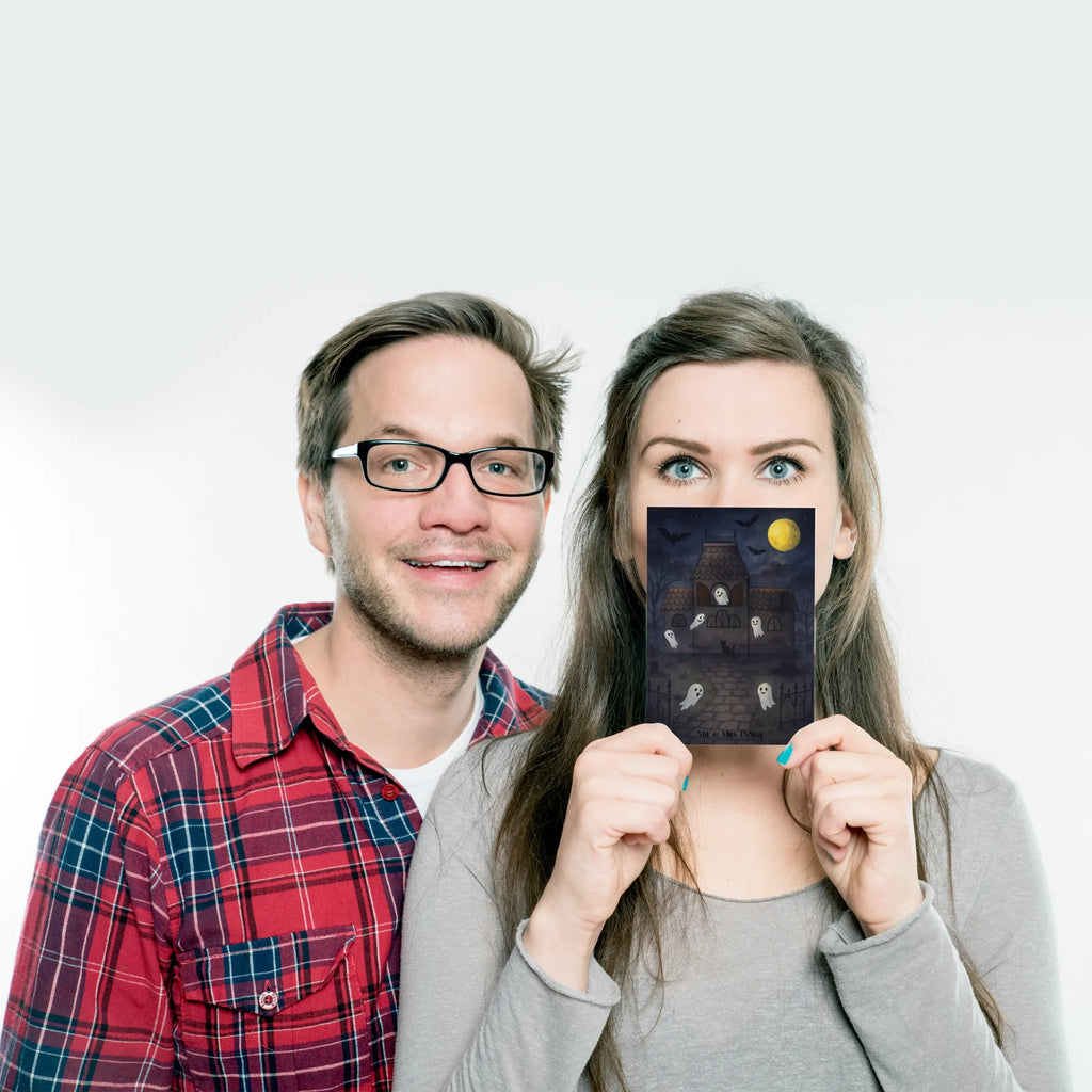 Postcard Ghosts Villa Design letter, invitation card, card, invitation, postcards, paper, Postcard, gift card, gift, Halloween, decoration, Martin singing, decor, gifts, giving