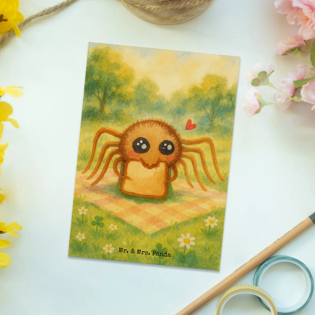 Postkarte Spinne Agathe Sandwich Design Einladung Geburtstag, Geburtstagskarte, Ansichtskarten, Ansichtskarte, Grußkarte, Geschenkkarte, Karte, Einladung, Postkarte, Einladungskarte, Einladungskarten Geburtstag, Dankeskarte, Spinne Agathe, Spinne, Agathe, Videos, Merchandise, Mut, Glück, Hunger, Verfressen, Hungrig, Alles wird gut, Lebensfreude