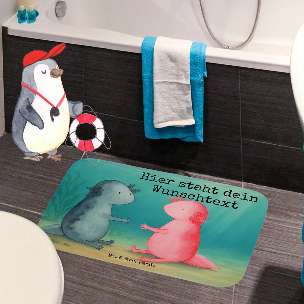 Personalizowana mata łazienkowa Axolotl miłość Design Axolotl, Molch