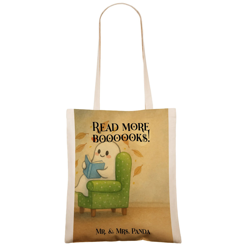 Tote bag Ghost Book Design Tragetasche, Stoffbeutel, Beutel, Einkaufstasche, Laptoptasche, Stofftasche, Jutebeutel, Einkaufstüte, Umhängetasche, Jutetasche, Shopper, Tasche, Schultertasche, Beuteltasche, Strandtasche, Badetasche, Halloween, Deko, Martinssingen, Dekoration, Geschenke, Schenken, Herbst, Gespenst, Buch, gemütlich