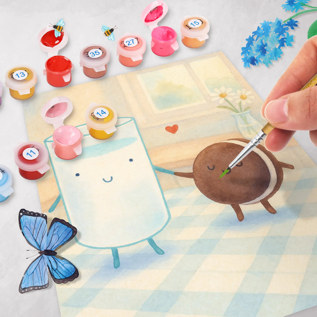 Malowanie według numerów mleko ciastko Design Motywy zwierzęce, dobra energia, zabawne powiedzonka, zwierzęta