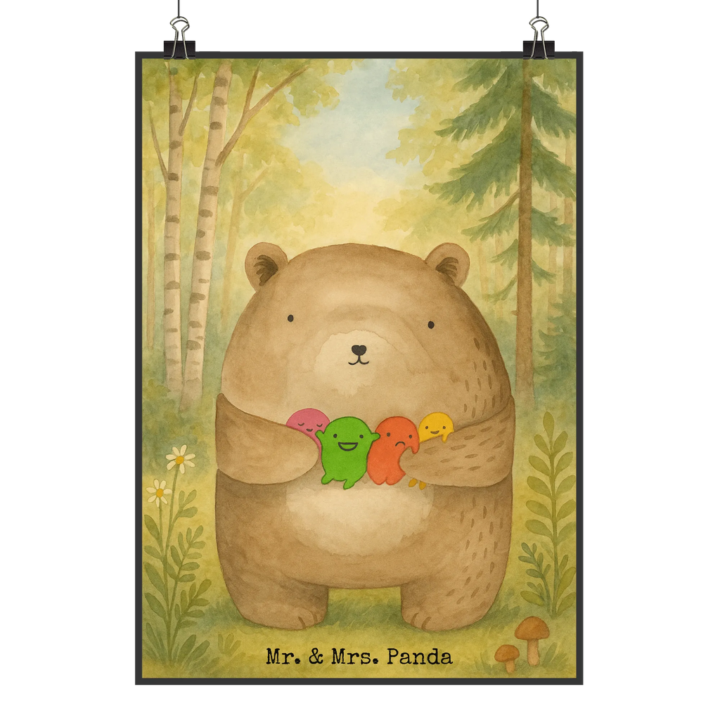 Plakat niedźwiedź uczucie Design Wanddeko Bild, Designposter, Küchenposter, Mr. & Mrs. Panda Poster, Poster, Wanddeko, Raumdekoration, Kinderposter, Handgemaltes Poster, Kunstdruck, Wanddekoration, Bild, Posterdruck, Wandposter, Bär, Teddy, Teddybär, Wahnsinn, Verrückt, Durchgedreht