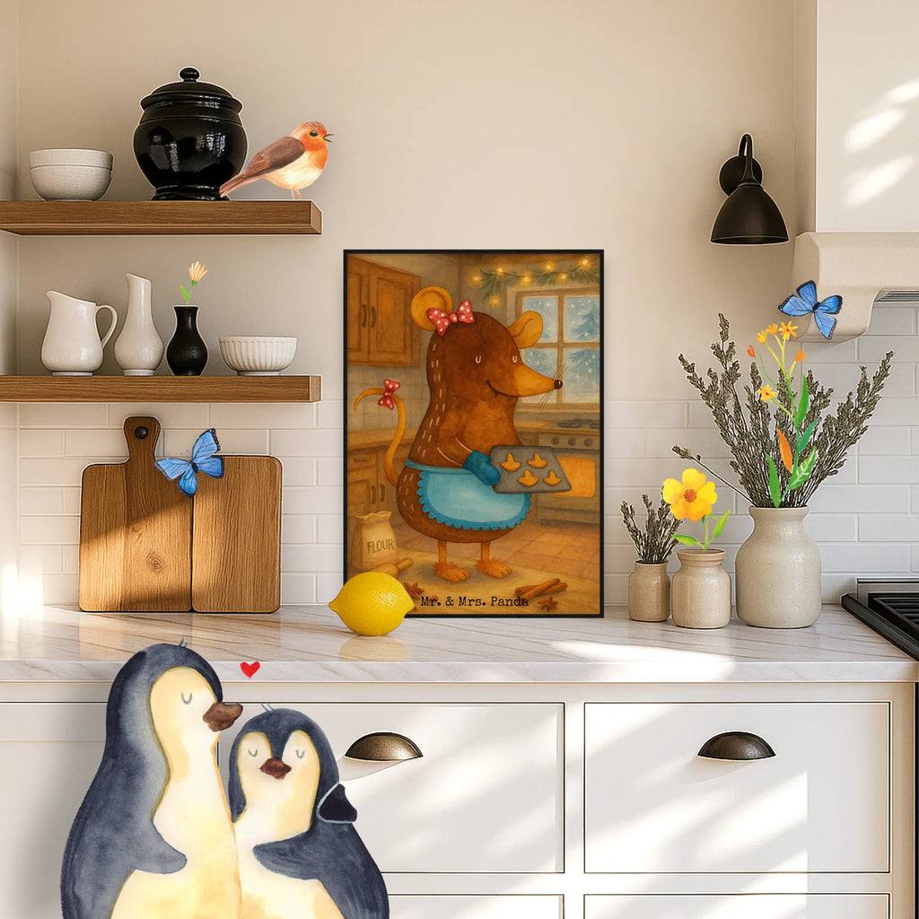 Poster Maus Kekse Design Bild, Kunstdruck, Küchenposter, Wanddekoration, Wanddeko Bild, Designposter, Wandposter, Mr. & Mrs. Panda Poster, Handgemaltes Poster, Kinderposter, Wanddeko, Raumdekoration, Posterdruck, Poster, Winter, Weihnachten, Weihnachtsdeko, Nikolaus, Advent, Heiligabend, Wintermotiv, Kekse, Weihnachtsbäckerei, Plätzchen, Weihnachtskekse, backen, Chaosqueen, Maus