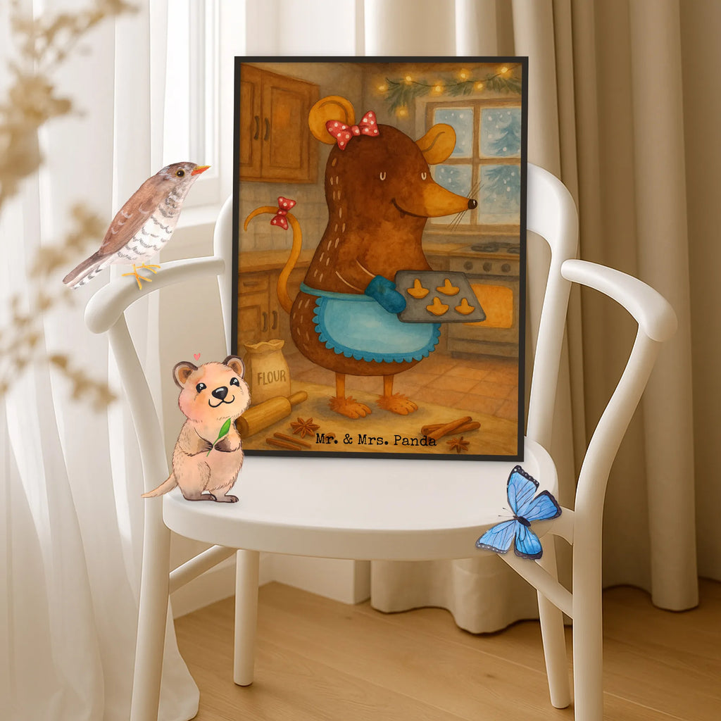 Poster Maus Kekse Design Bild, Kunstdruck, Küchenposter, Wanddekoration, Wanddeko Bild, Designposter, Wandposter, Mr. & Mrs. Panda Poster, Handgemaltes Poster, Kinderposter, Wanddeko, Raumdekoration, Posterdruck, Poster, Winter, Weihnachten, Weihnachtsdeko, Nikolaus, Advent, Heiligabend, Wintermotiv, Kekse, Weihnachtsbäckerei, Plätzchen, Weihnachtskekse, backen, Chaosqueen, Maus